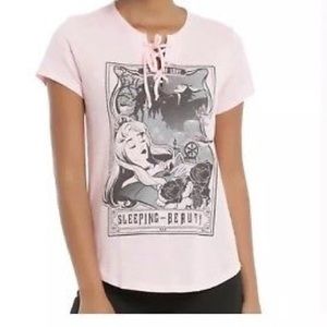Disney Sleeping Beauty Aurora Laceup Tarot Tee L